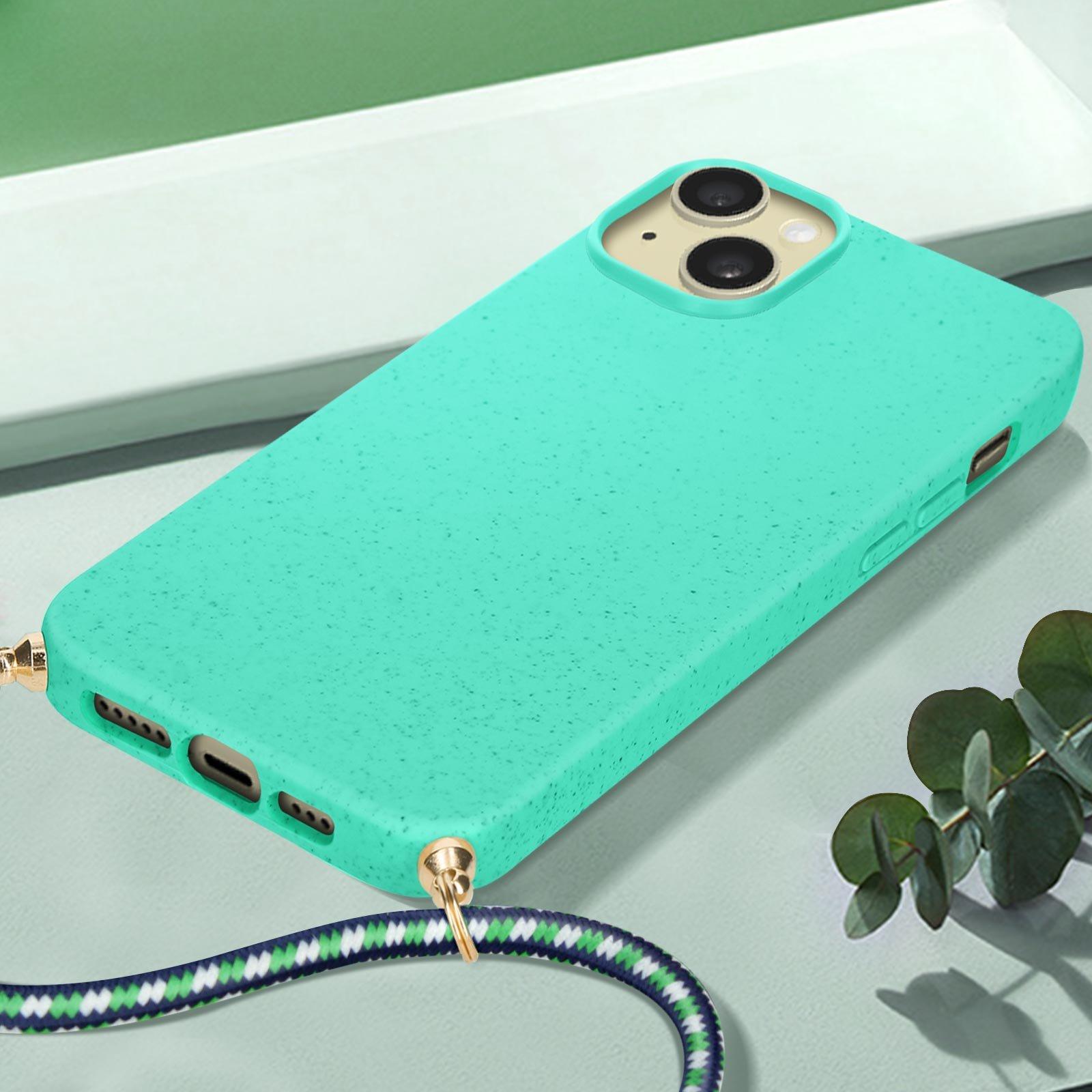 Avizar  Coque Cordon iPhone 15 Turquoise 