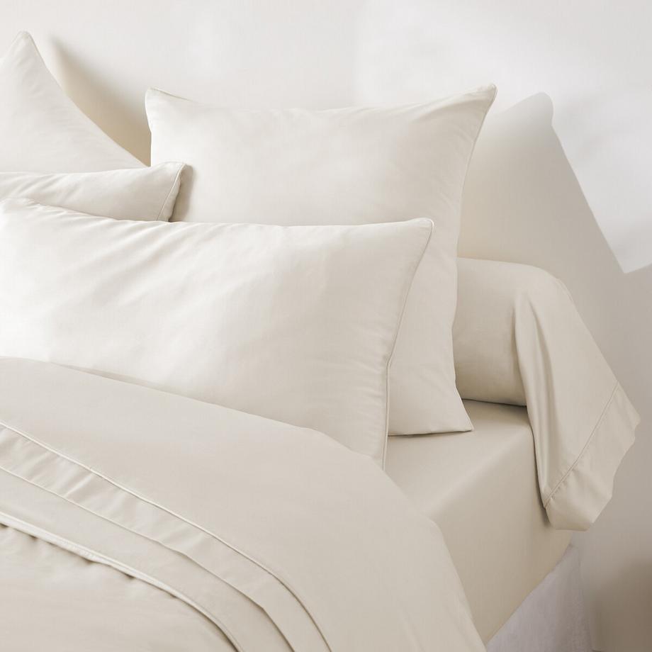 La Redoute Intérieurs Taie de traversin unie en satin de coton  