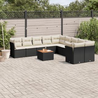 VidaXL set divano da giardino Polirattan  