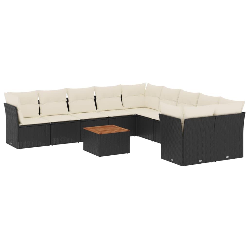 VidaXL Ensemble de canapés de jardin rotin synthétique  