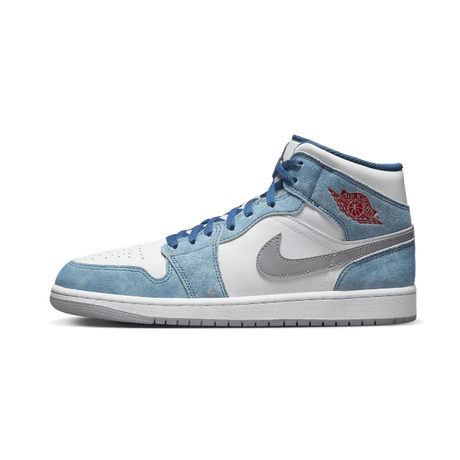 NIKE  Air Jordan 1 Mid French Blue Fire Red (GS) 
