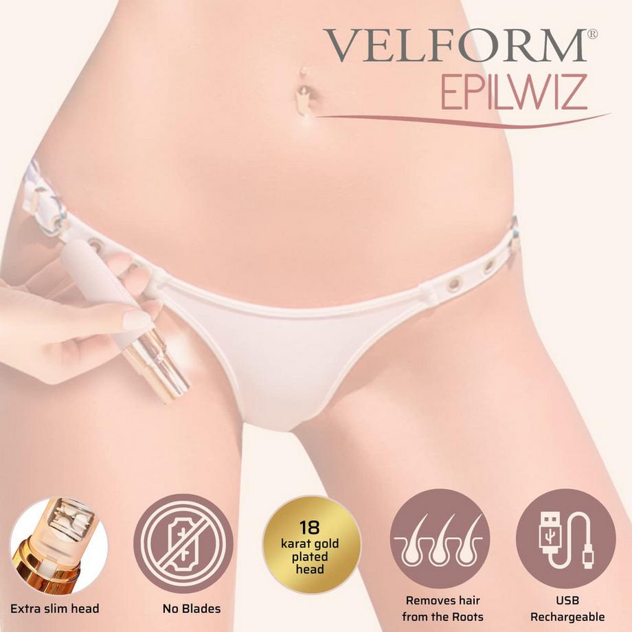 VELFORM Epilwiz: Epilierer für Gesicht, Beine und Bikinizone  