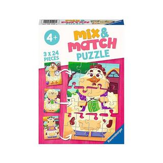 Ravensburger  Ravensburger Kinderpuzzel 3x24 stukjes Mix & Match Mijn boerderijvrienden 