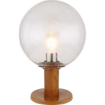 Lampe d'extérieur Ossy aluminium moulé sous pression aspect bois 1xE27 LED