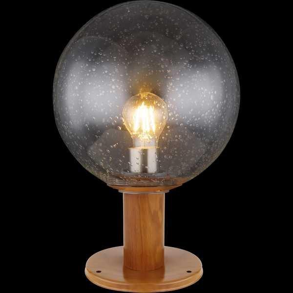 mutoni Lampada da esterno Ossy in pressofusione di alluminio effetto legno 1xE27 LED  