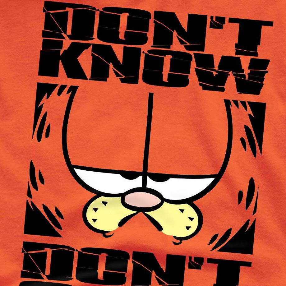 Garfield T-Shirt Don't Know Don't Care  