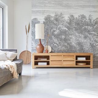 Tikamoon Mobile TV in teak massello 200 cm Patio  