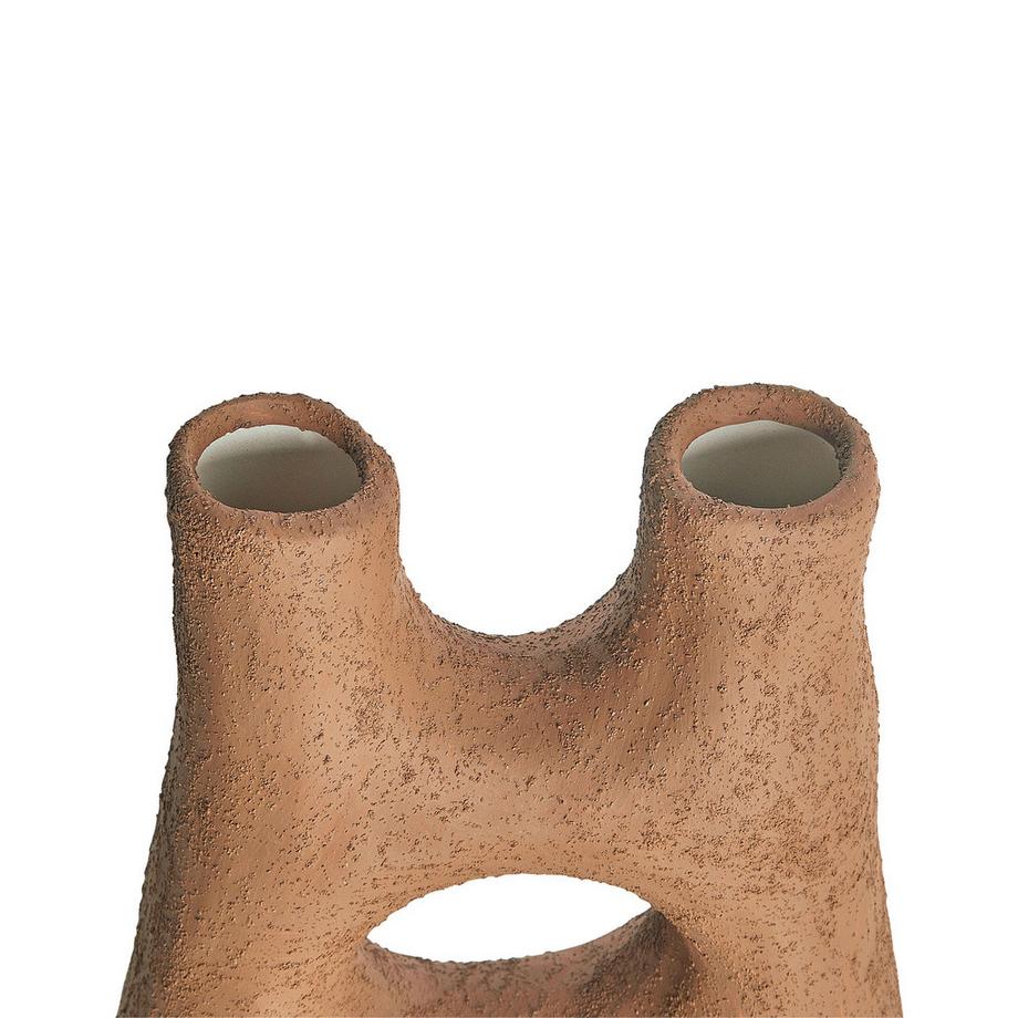 Beliani Vase à fleurs en Grès Rétro UARU  