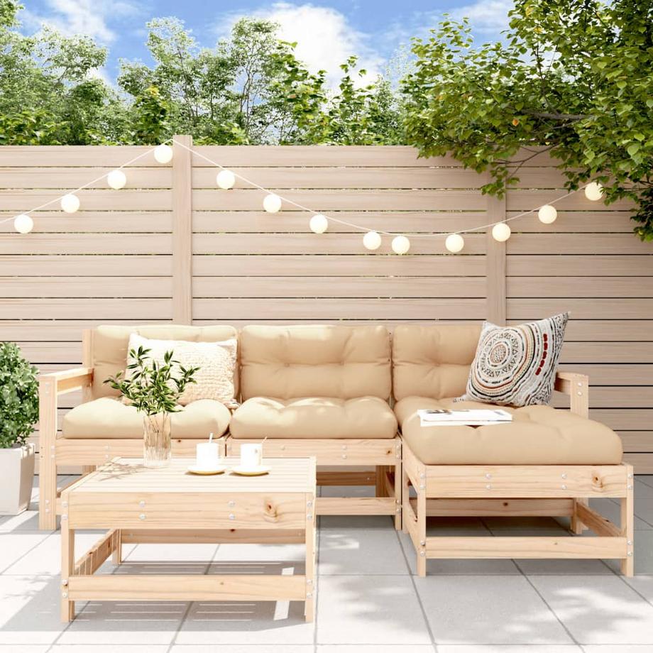 VidaXL Salon de jardin bois de pin  