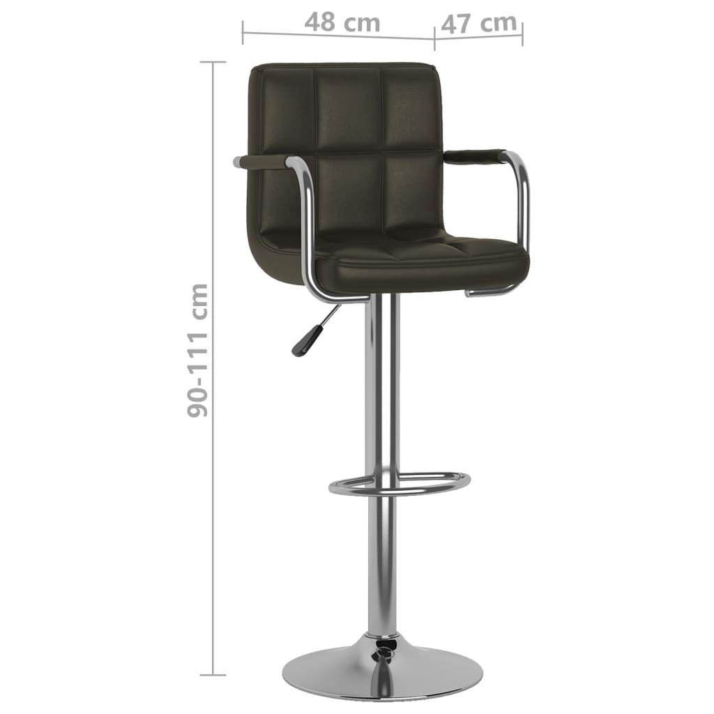 VidaXL Tabouret de bar cuir artificiel  