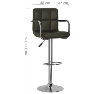 VidaXL Tabouret de bar cuir artificiel  