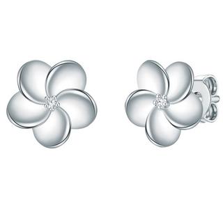 Lulu & Jane  Diamant-Ohrstecker Blume 