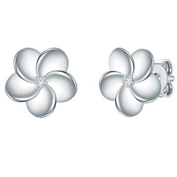 Diamant-Ohrstecker Blume