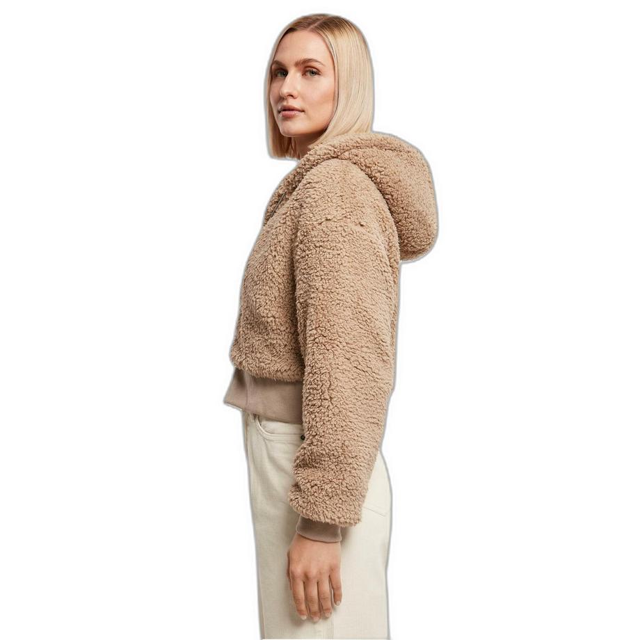 URBAN CLASSICS Oversized Sherpa GT Kurze Fleecejacke  