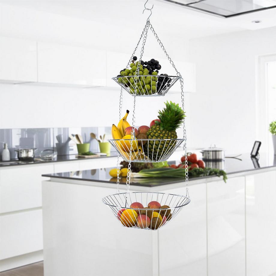 Intirilife Intirilife Panier suspendu de cuisine pour fruits et légumes  