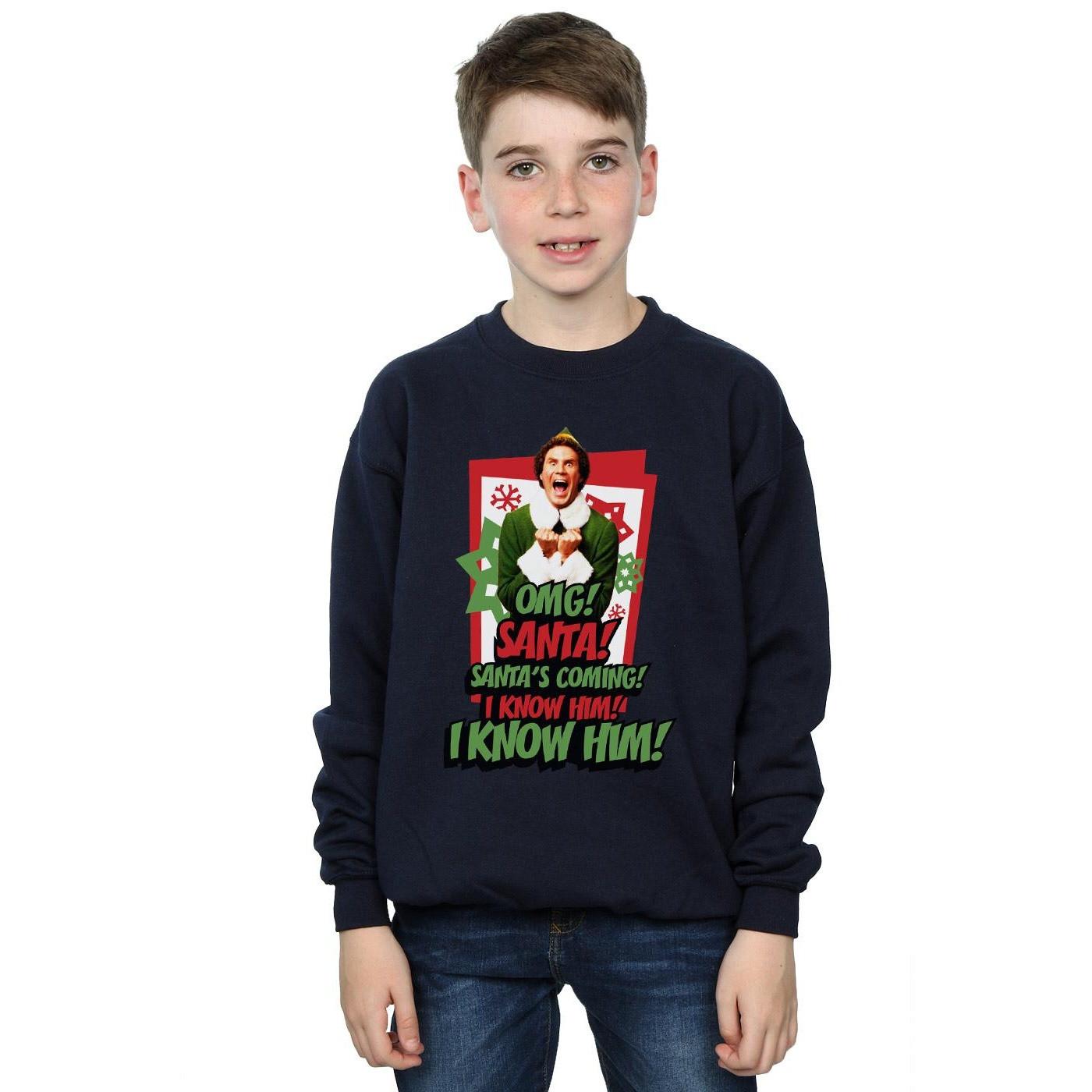 Elf  OMG Santa Sweatshirt 