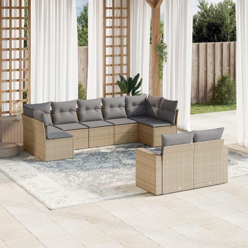 VidaXL Garten sofagarnitur poly-rattan  