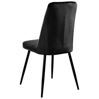 Beliani Set di 4 sedie da pranzo en Velluto Scandinavo KIRBY  