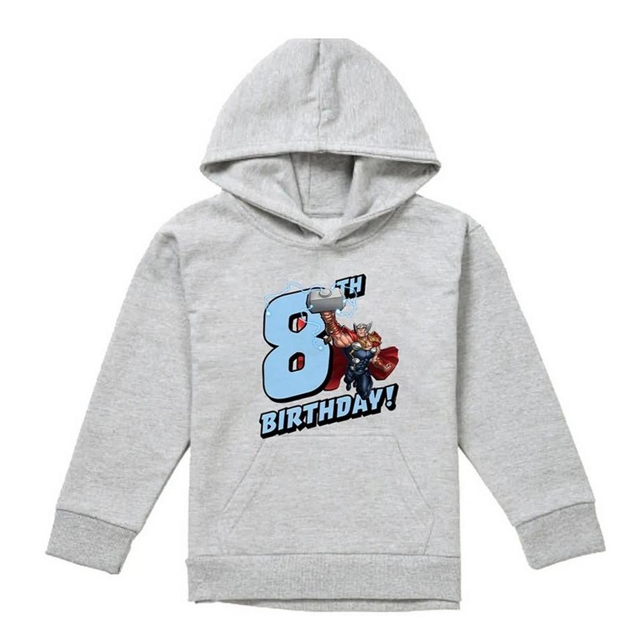 Sweat À Capuche 8ème Anniversaire Motif Thor