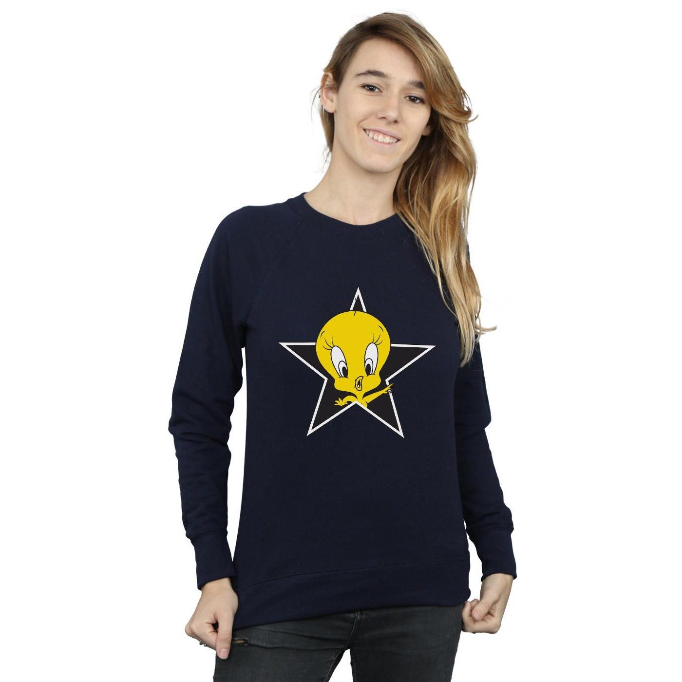 LOONEY TUNES  Tweety Pie Star Sweatshirt 