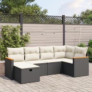 VidaXL set divano da giardino Polirattan  