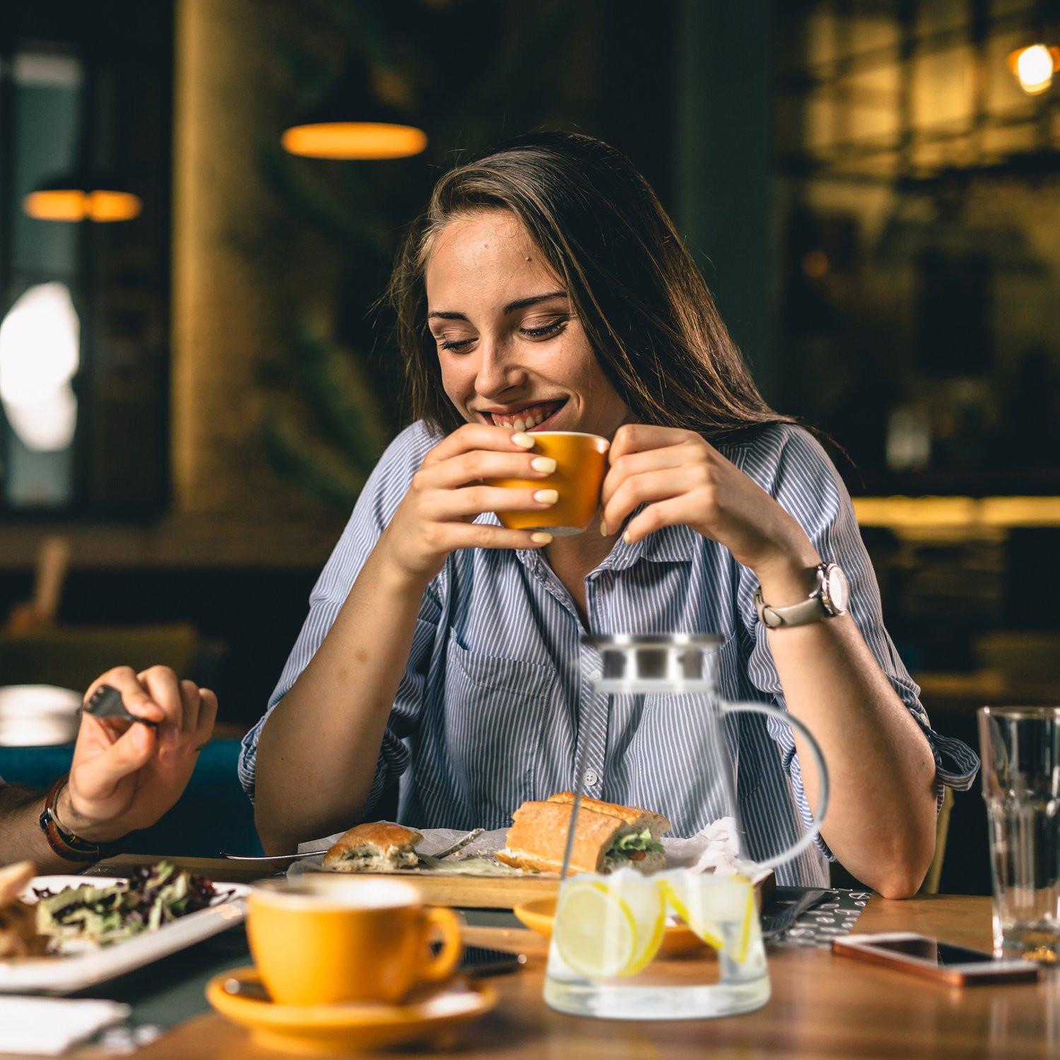 B2X Glaskaraffe mit Deckel 1,8 Liter  