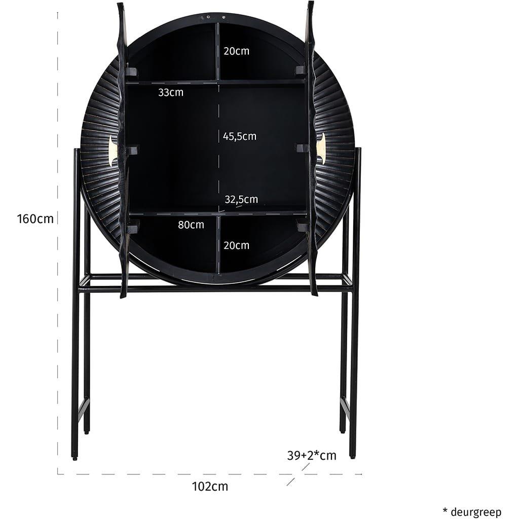 mutoni Meuble bar Feda en manguier 102x160  