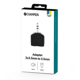 Champion  Adapter 3,5 mm Stecker - 2 x 3,5 mm Buchse 
