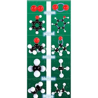 Activity-board  Kit de modèle moléculaire de chimie (323 pièces), ensemble étudiant ou enseignant pour l'apprentissage de la chimie organique et inorganique 