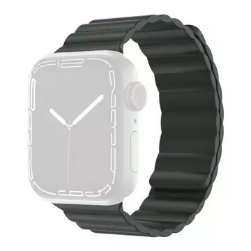 Apple Watch 42/44/45mm - Bracelet silicone Mutural avec boucle magnétique e