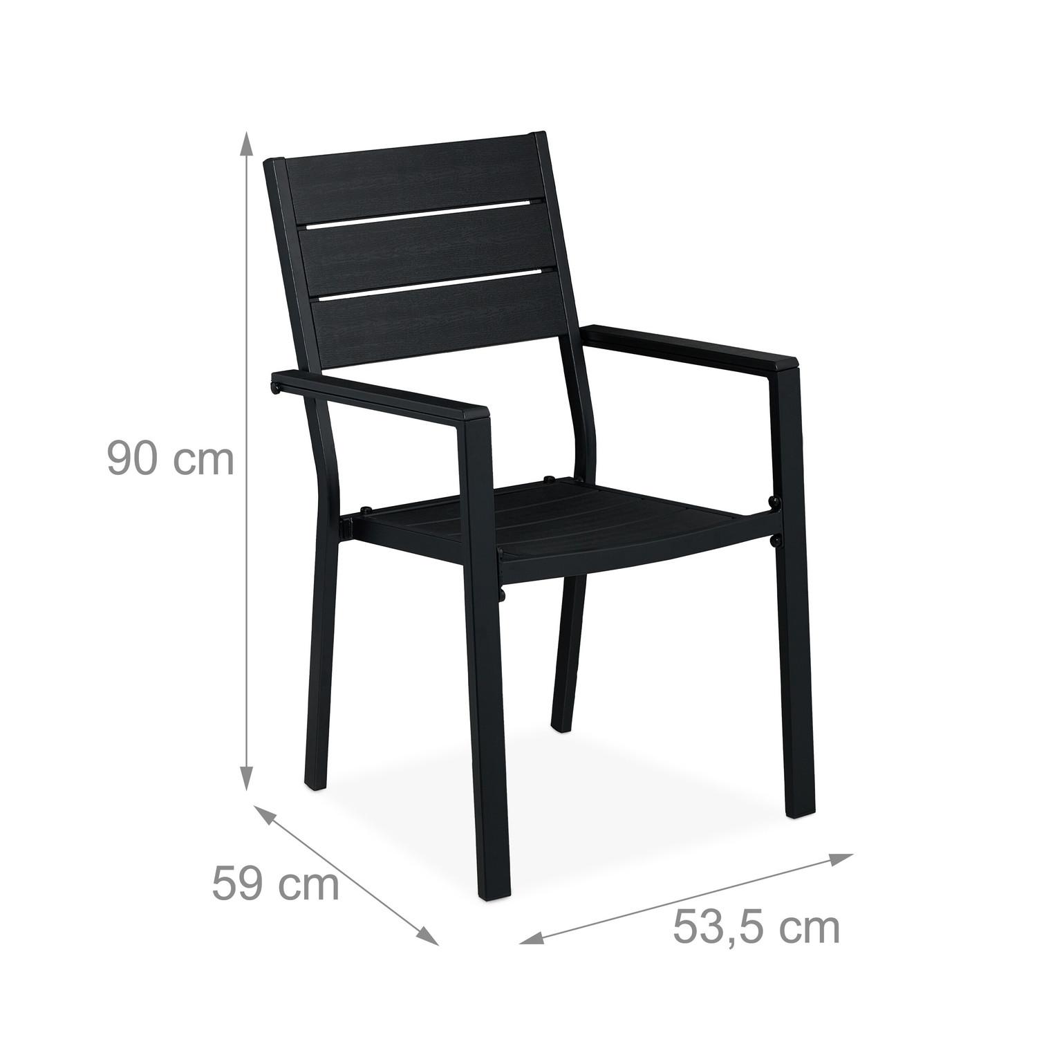 Northix Lot de 2 chaises de jardin  