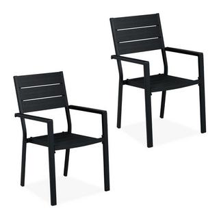 Northix Lot de 2 chaises de jardin  