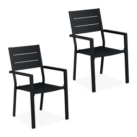 Northix Lot de 2 chaises de jardin  