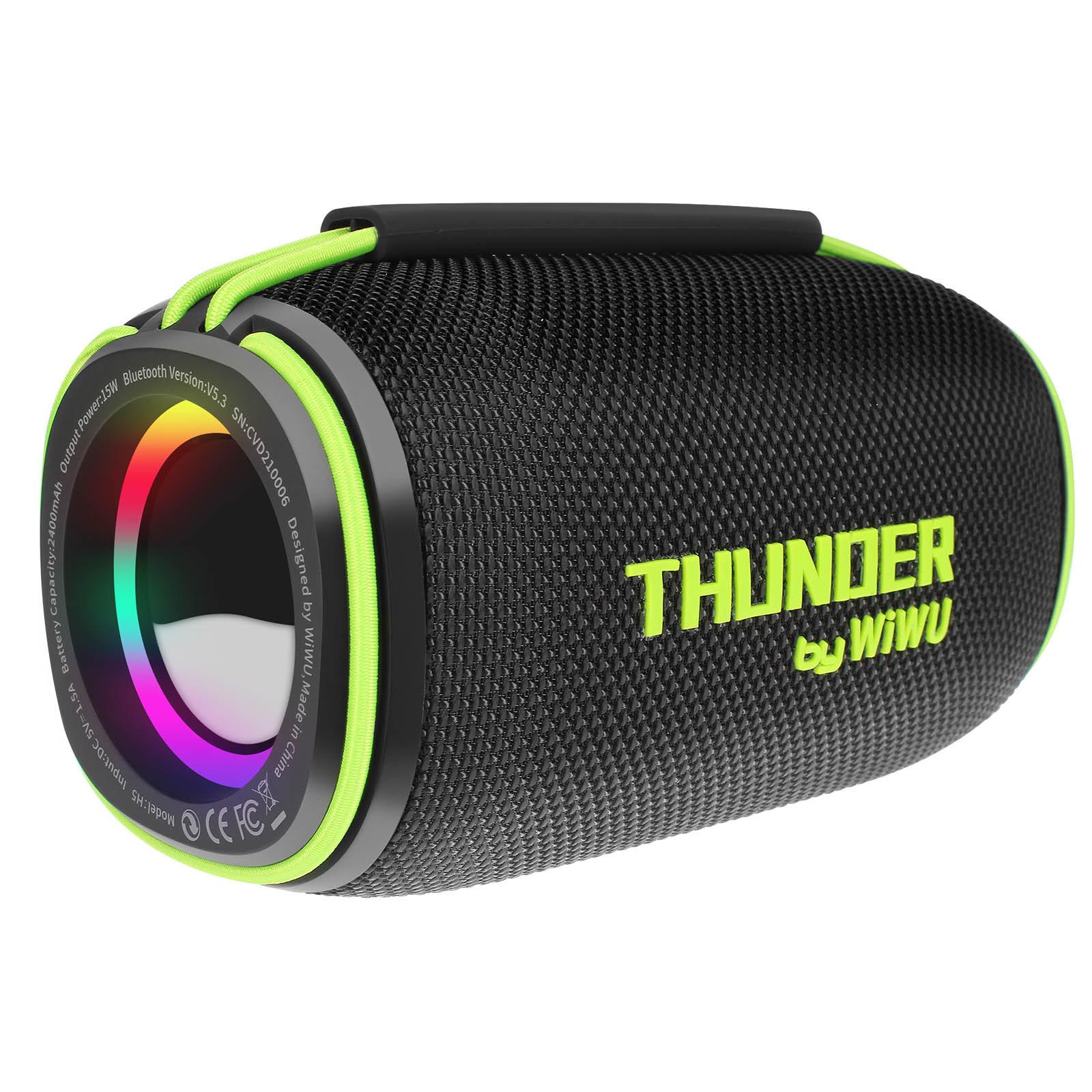 Wiwu  Enceinte Bluetooth WiWU Thunder H5 Noir 