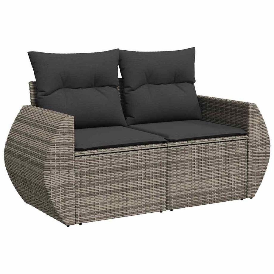 VidaXL set di divani da giardino Polirattan  