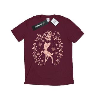 Disney Bambi T-Shirt Ghirlanda Natalizia  