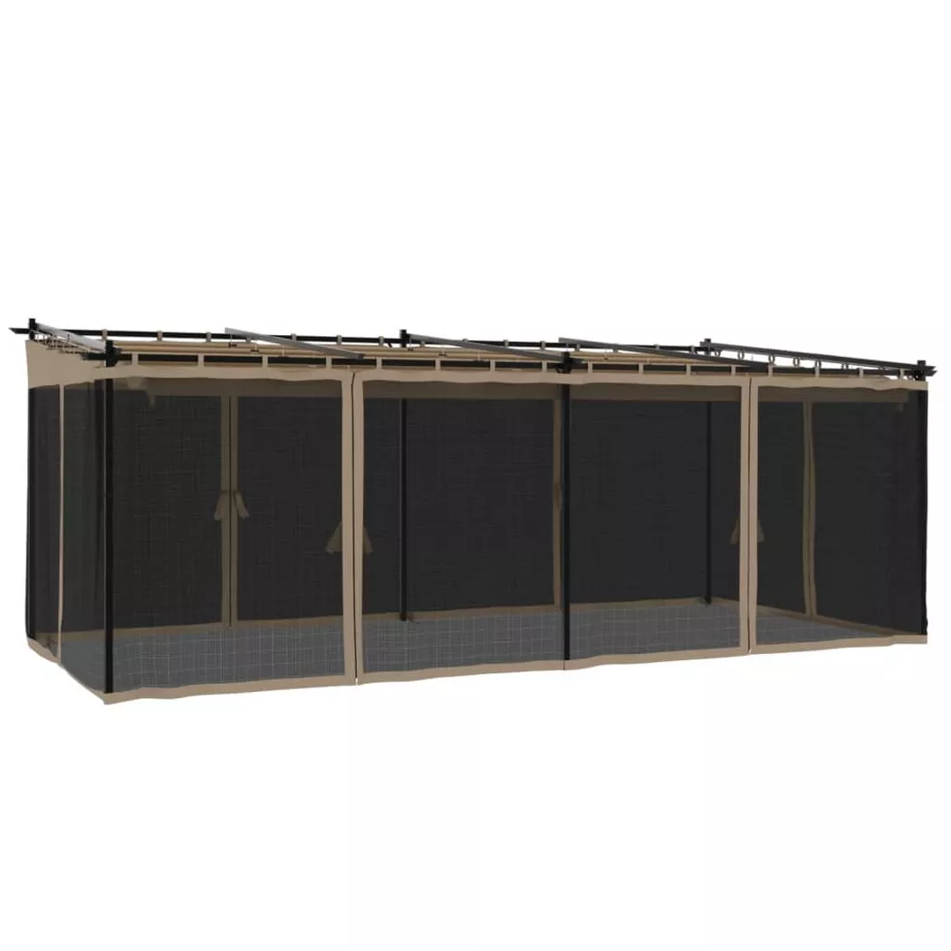 VidaXL - gazebo Acciaio, One Size, Beige