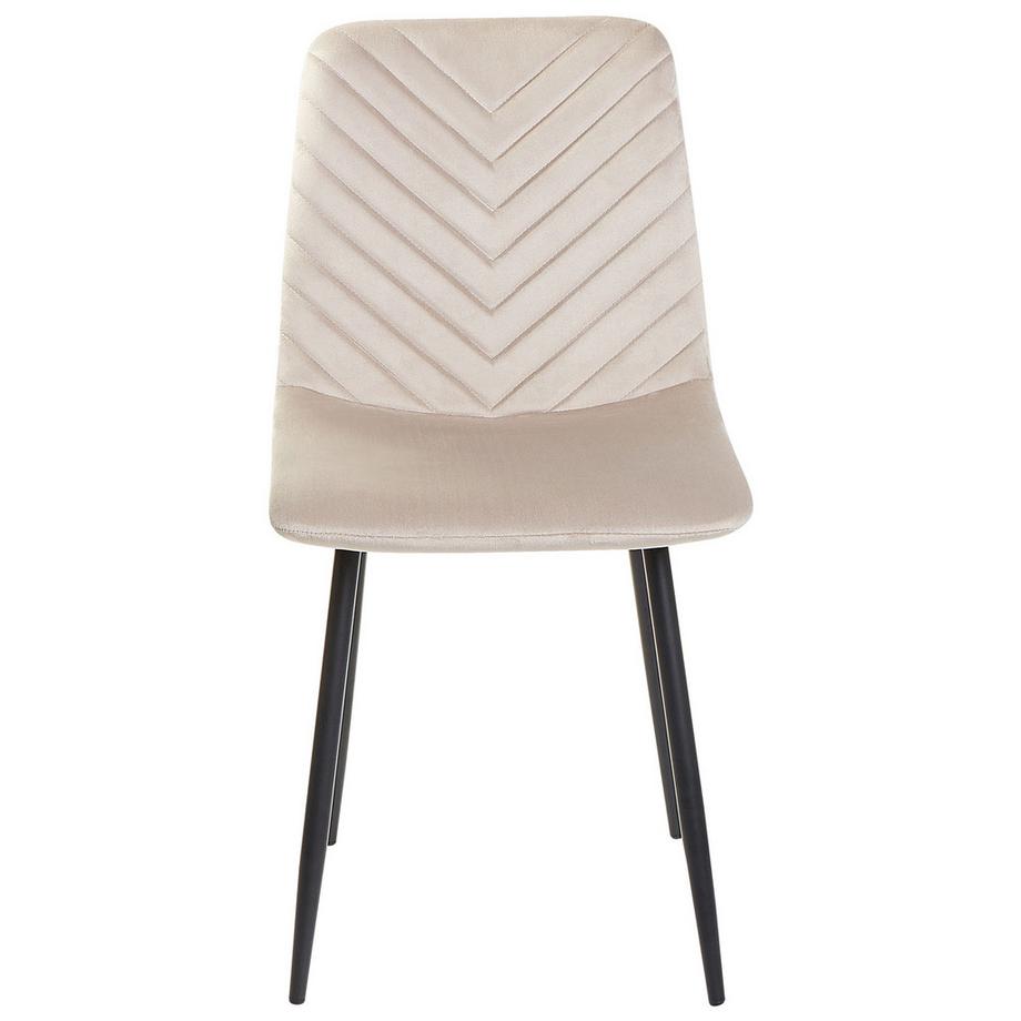 Beliani Set di 4 sedie da pranzo en Velluto Moderno HAVRE  