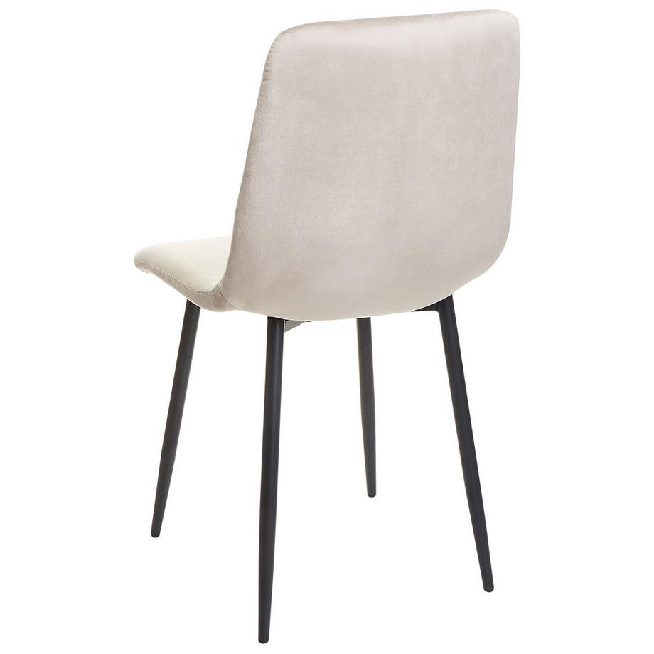 Beliani Set di 4 sedie da pranzo en Velluto Moderno HAVRE  