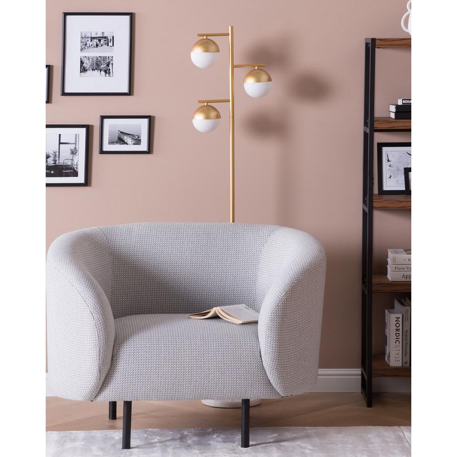 Beliani Sessel aus Stoff Klassisch LOEN  