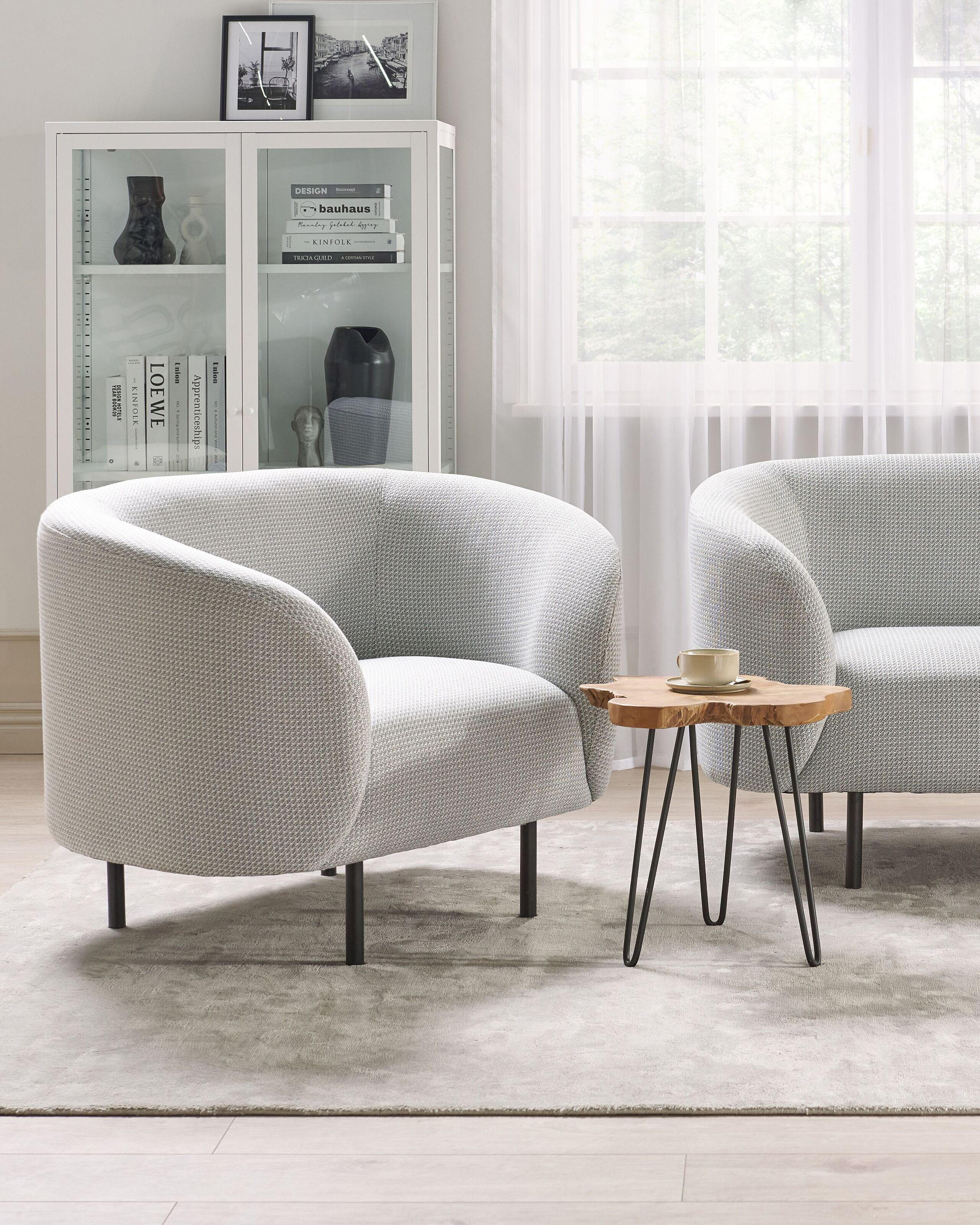 Beliani Fauteuil en Polyester Traditionnel LOEN  