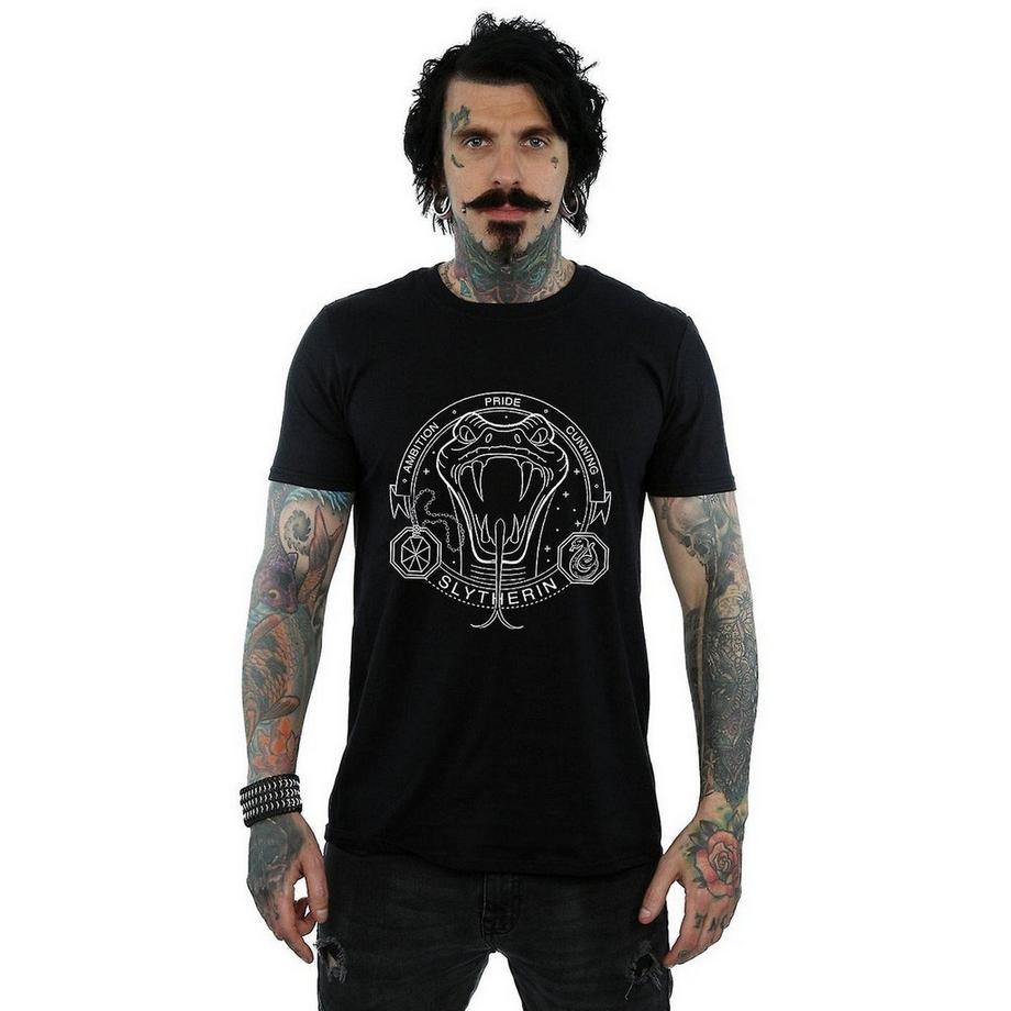 Harry Potter T-Shirt a Maniche Corte Stemma Serpeverde  