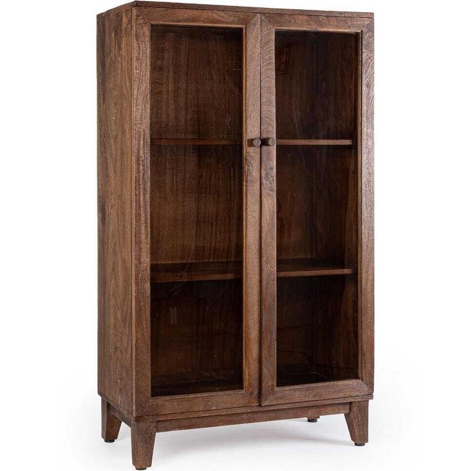 mutoni Armoire en verre Remington nature 80x40x140  