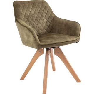 mutoni Fauteuil vintage velours velours, vert forêt  