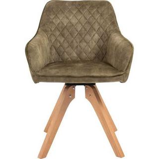 mutoni Fauteuil vintage velours velours, vert forêt  