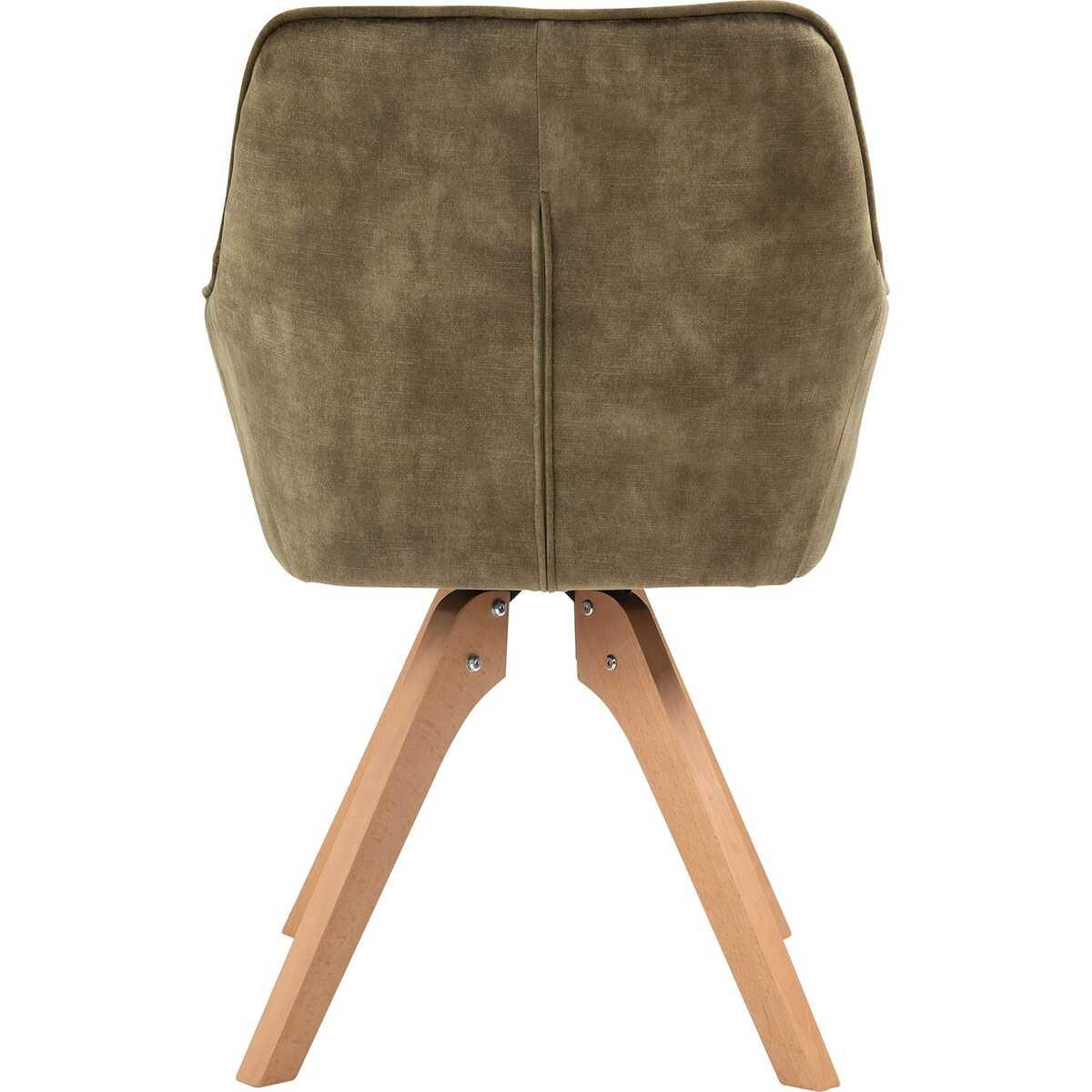 mutoni Fauteuil vintage velours vert forêt  