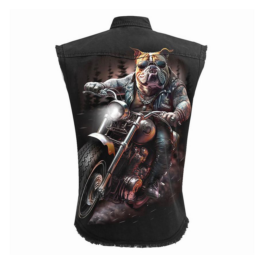 Spiral  Chemise Sans Manches Motiftyle Imprimé Au Dos Top Dog 