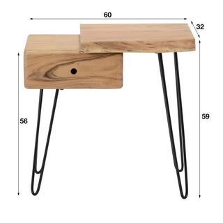 mutoni Table de chevet Edge R  