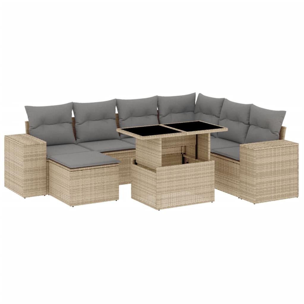 VidaXL set divano da giardino Polirattan  