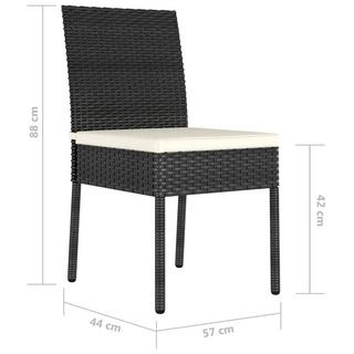 VidaXL Essstuhl poly-rattan  